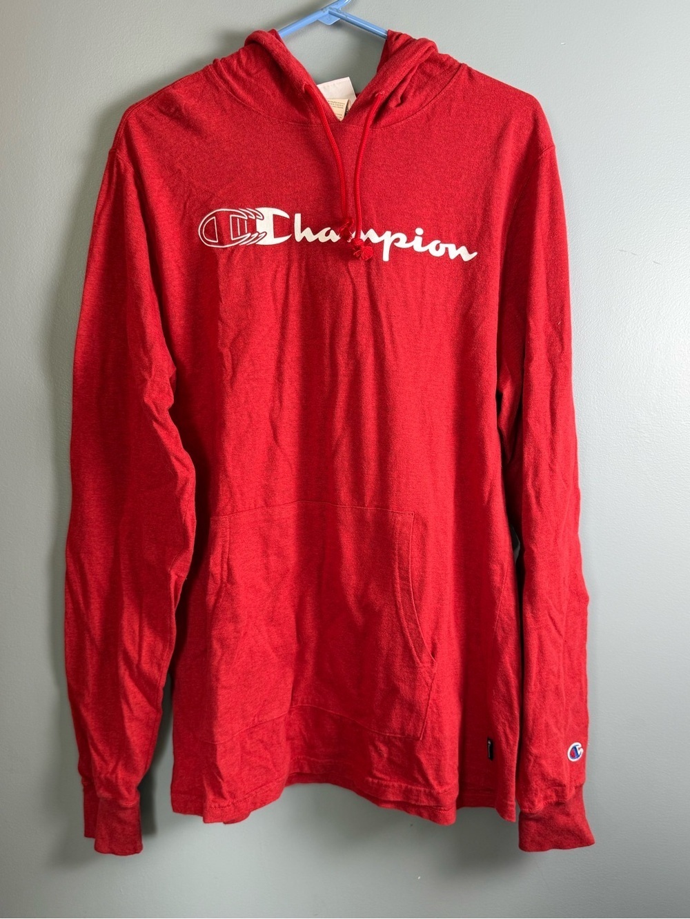 Champion Athleticwear Lightweight Cotton Blend Hoodie Mens Sz M